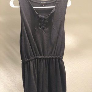 Causal grey romper